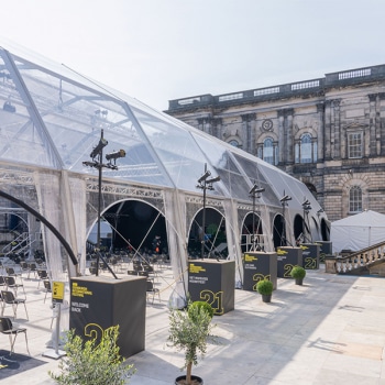 Igloo marquees at Edinburgh International Festival