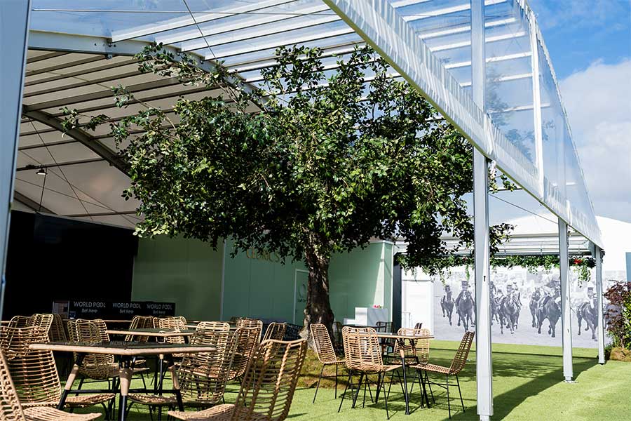 Fews Marquee Structures at Epsom Derby