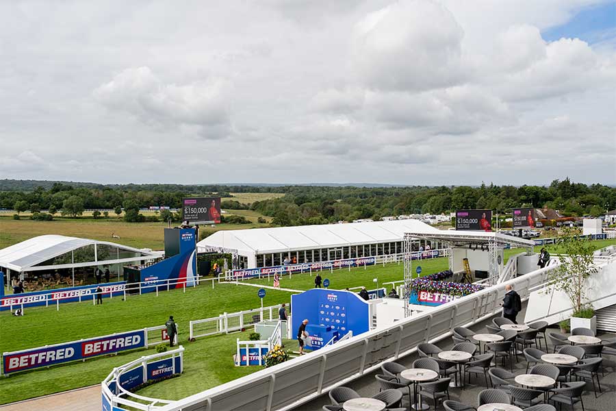Fews Marquee Structures at Epsom Derby