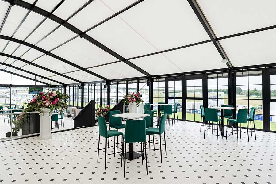 Fews Marquee Structures at Epsom Derby