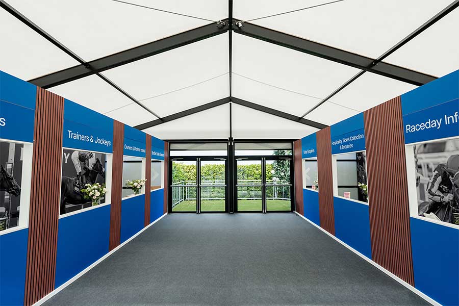 Fews Marquee Structures at Epsom Derby