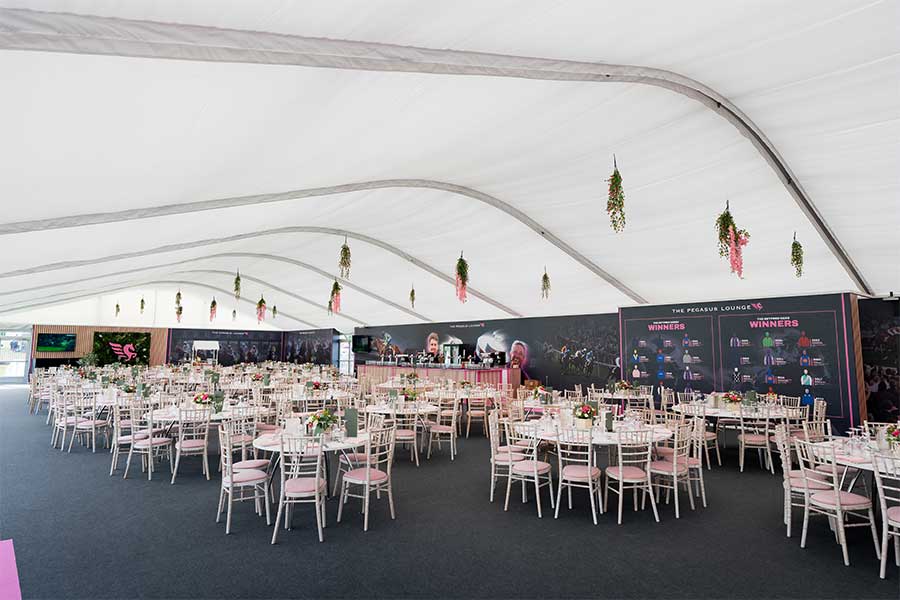 Fews Marquee Structures at Epsom Derby