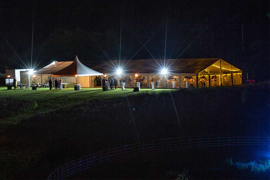 A Rural Luxury Wedding Marquee