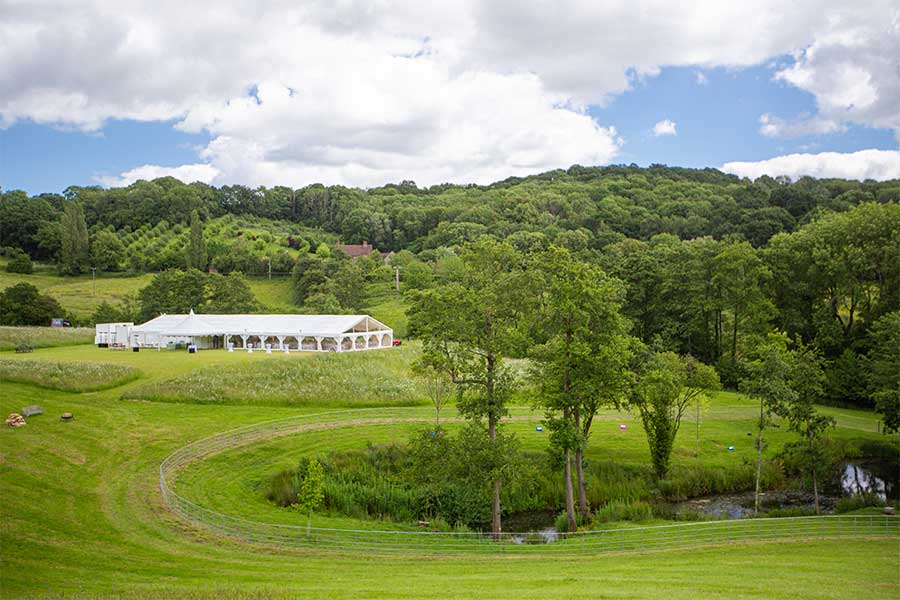 A Rural Luxury Wedding Marquee