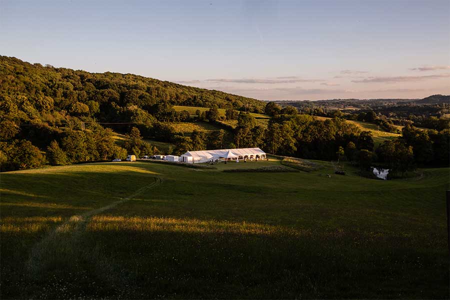 A Rural Luxury Wedding Marquee