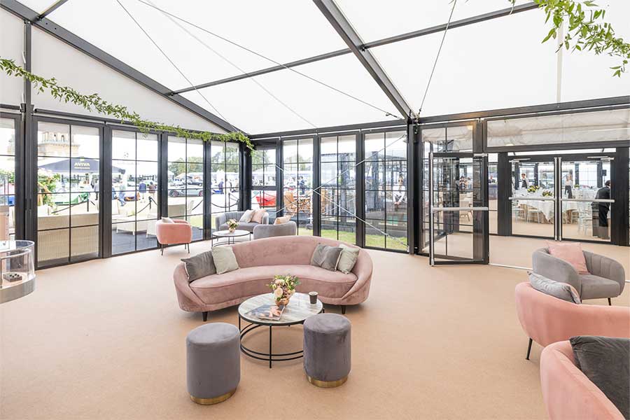 Marquee structures for Salon Prive