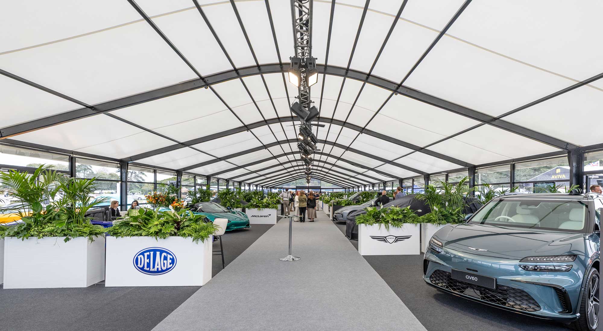 Vehicle Display Structure at Salon Prive Blenheim Palace