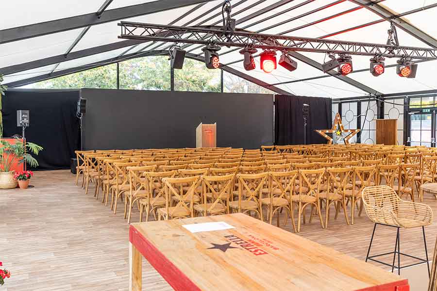 Brand activation in a Fews Orangery