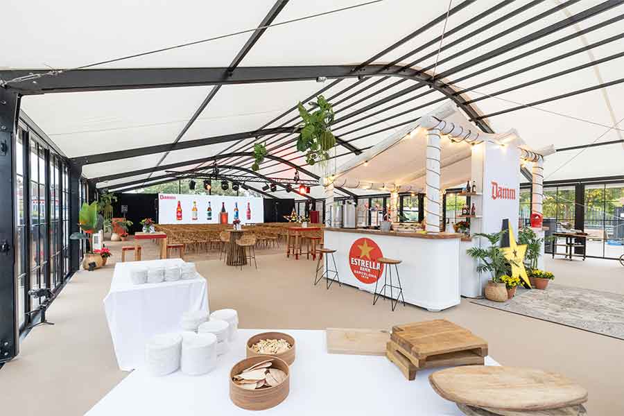 Brand activation in a Fews Orangery
