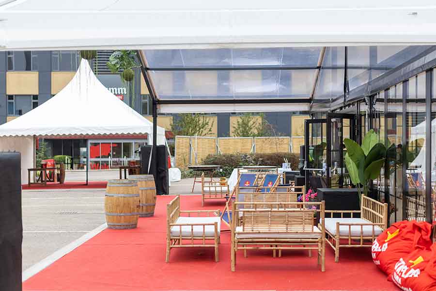 Brand activation in a Fews Orangery