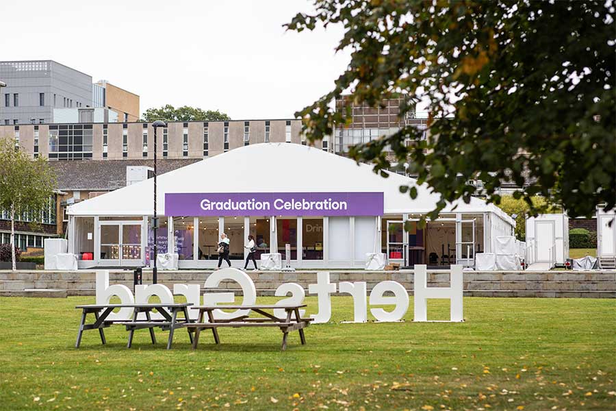 Graduation Marquee for University of Hertfordshire