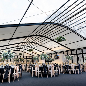 clear roof wedding marquee