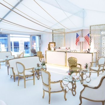 Cunard event marquee by Fews Marquees