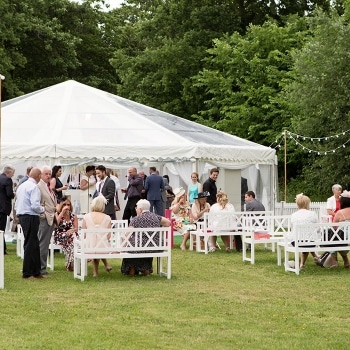 Country wedding marquee