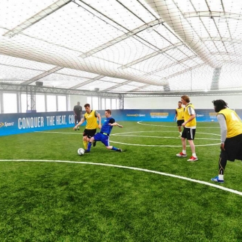 Lucozade event marquee football match